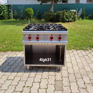 Ipari gáztűzhely, 4 égős - 4lg63