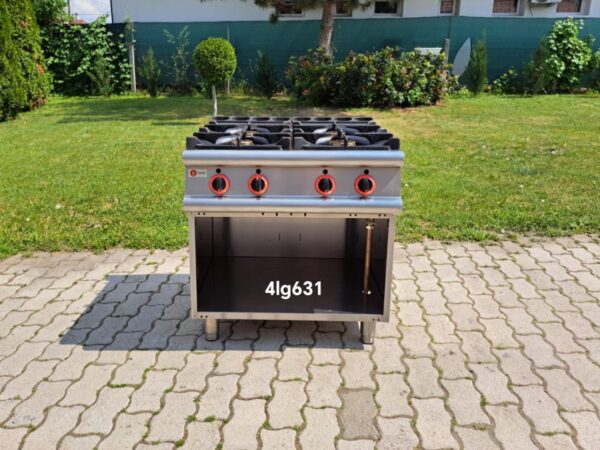Ipari gáztűzhely, 4 égős - 4lg63