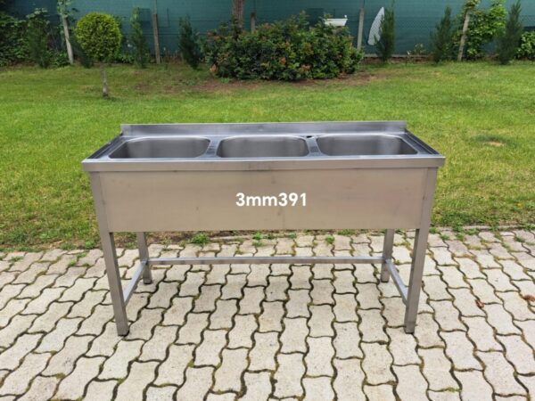 Ipari 3 medencés mosogató - 3mm39