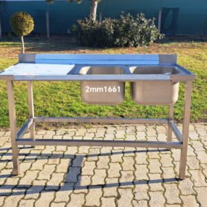 Ipari rozsdamentes mosogató – 2mm166