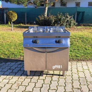 Ipari gázos fritőz, 2 aknás – gf98