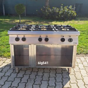 Ipari gáztűzhely, 6 égős – 6lg54
